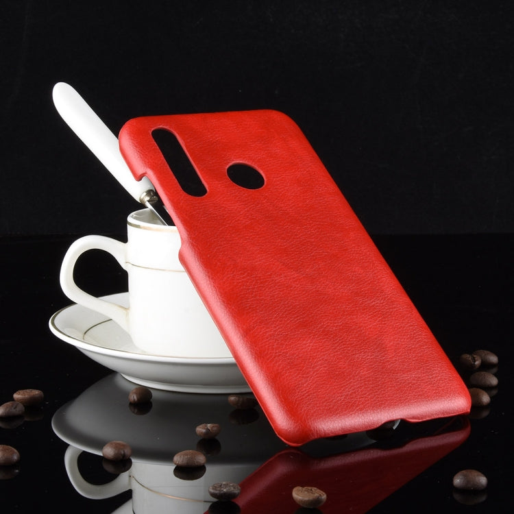 Shockproof Litchi Texture PC + PU Case for Huawei Nova 4