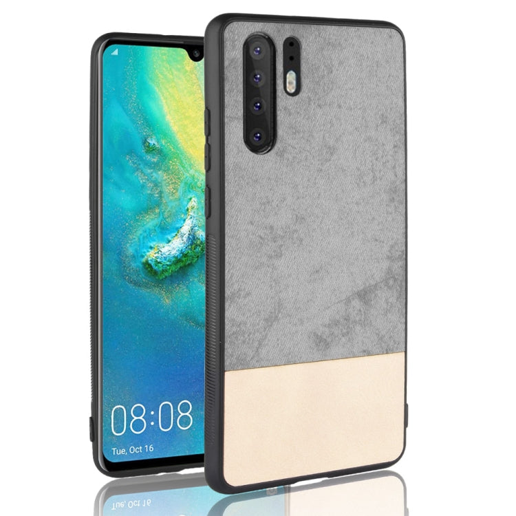 Shockproof Color Matching Denim PC + PU + TPU Case for Huawei P30 Pro