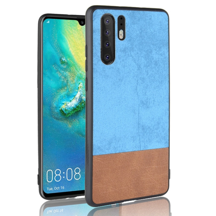 Shockproof Color Matching Denim PC + PU + TPU Case for Huawei P30 Pro