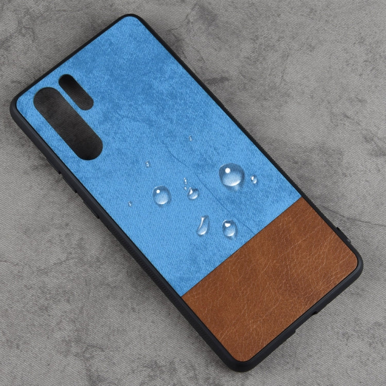Shockproof Color Matching Denim PC + PU + TPU Case for Huawei P30 Pro