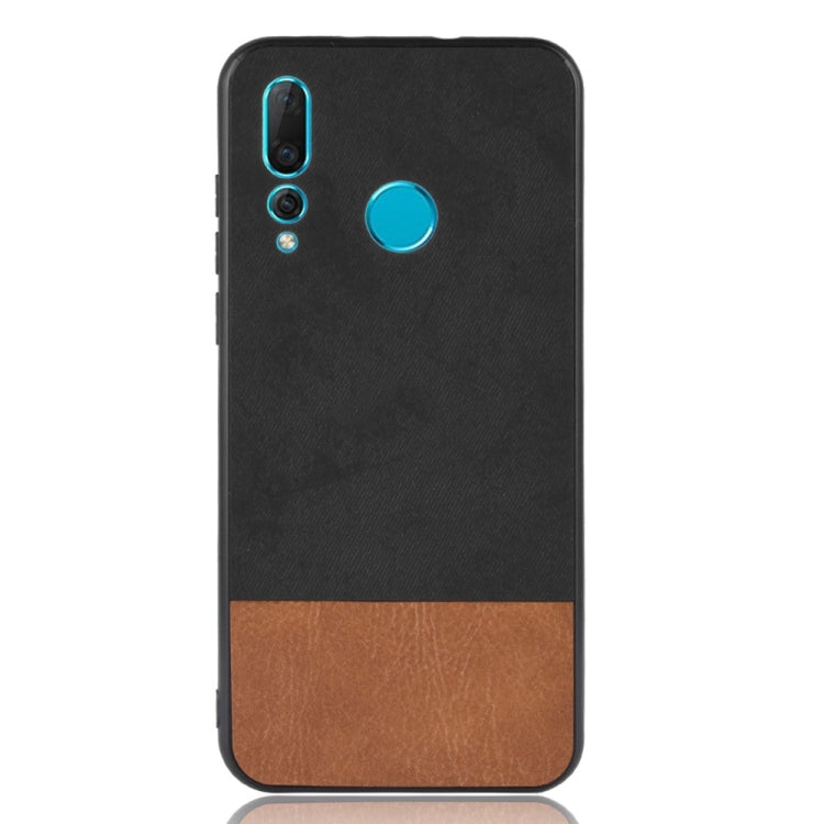 Shockproof Color Matching Denim PC + PU + TPU Case for Huawei Nova 4