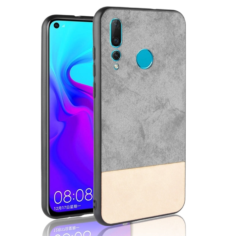 Shockproof Color Matching Denim PC + PU + TPU Case for Huawei Nova 4