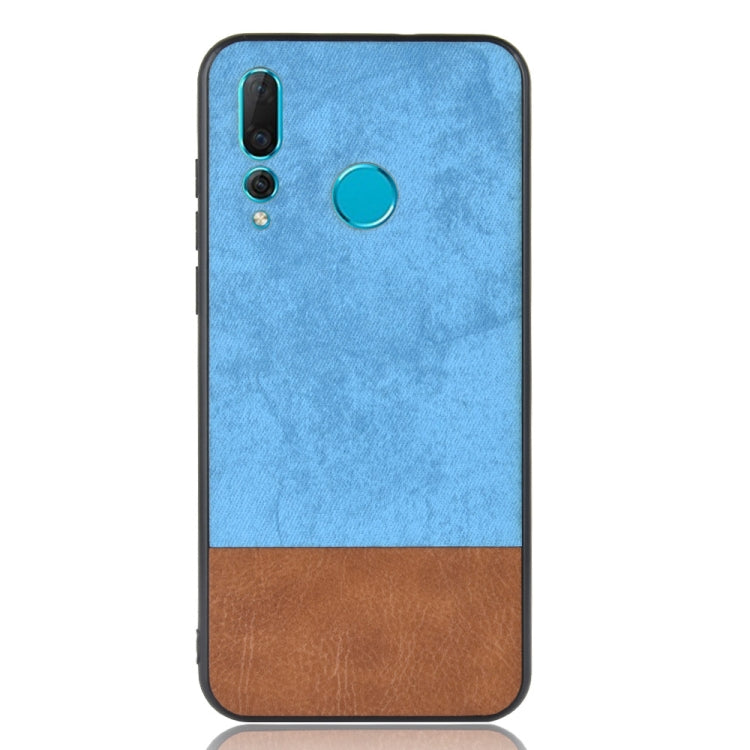 Shockproof Color Matching Denim PC + PU + TPU Case for Huawei Nova 4