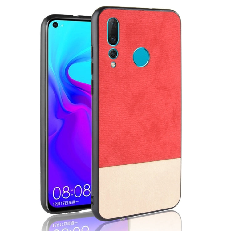 Shockproof Color Matching Denim PC + PU + TPU Case for Huawei Nova 4