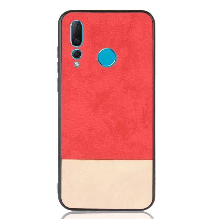 Shockproof Color Matching Denim PC + PU + TPU Case for Huawei Nova 4