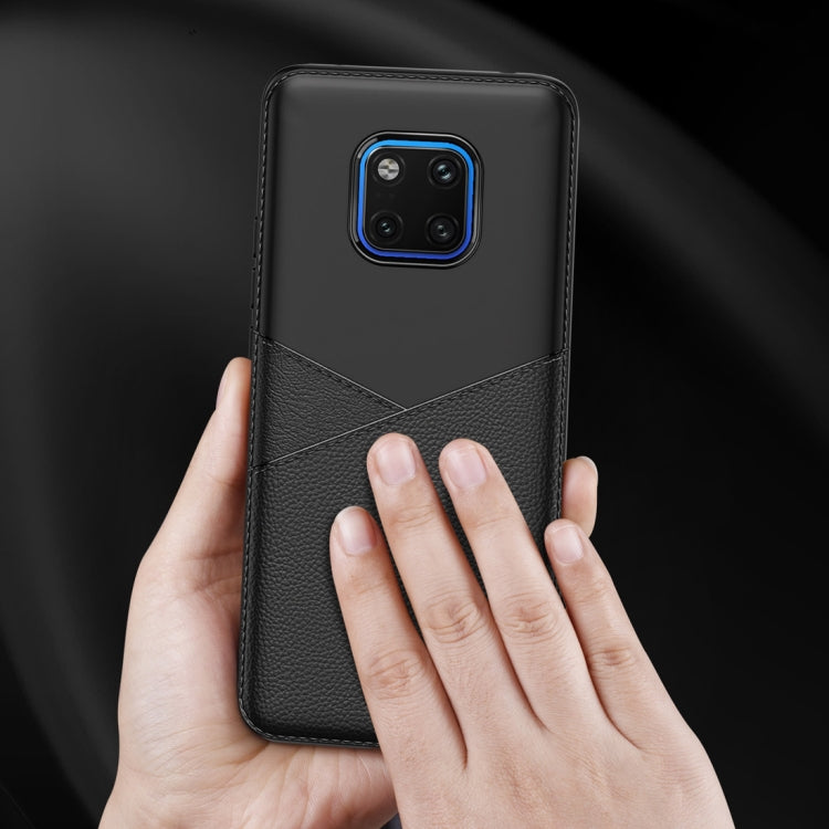 Ultra-thin Shockproof Soft TPU + Leather Case for Huawei Mate 20