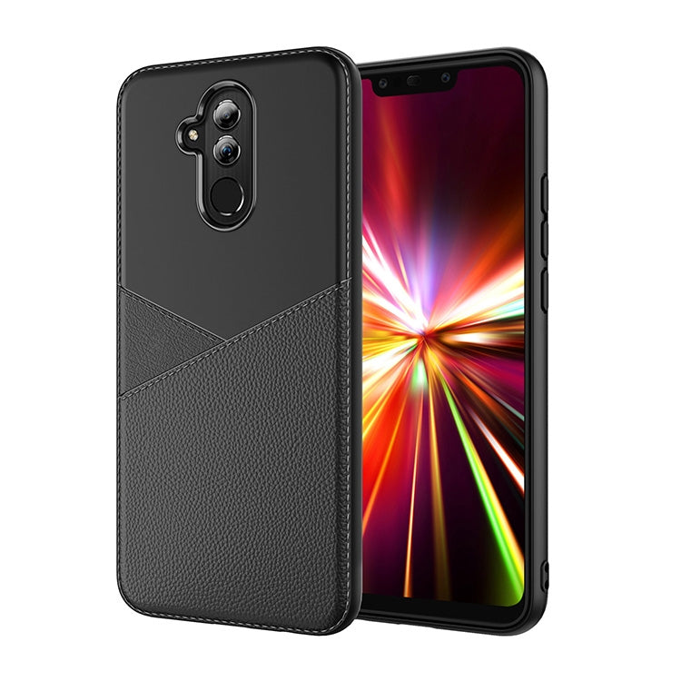 Ultra-thin Shockproof Soft TPU + Leather Case for Huawei Mate 20 Lite