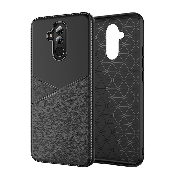 Ultra-thin Shockproof Soft TPU + Leather Case for Huawei Mate 20 Lite