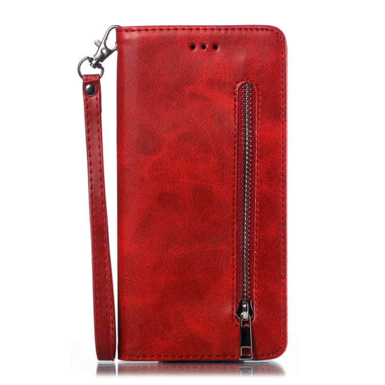 Calf Texture Zipper Magnetic Horizontal Flip Leather Case for Huawei P30, with Wallet & Holder & Card Slots