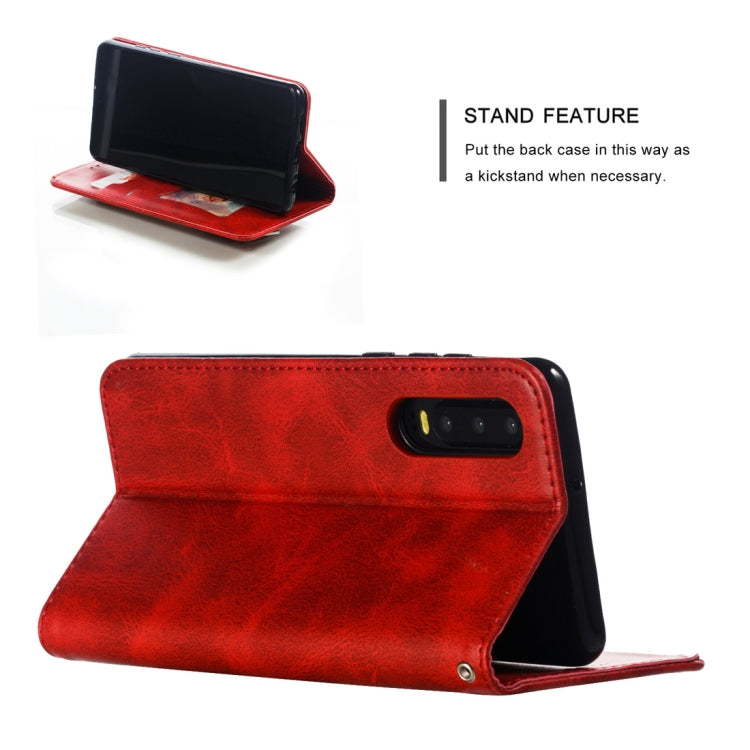 Calf Texture Zipper Magnetic Horizontal Flip Leather Case for Huawei P30, with Wallet & Holder & Card Slots