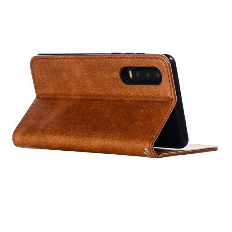 Calf Texture Zipper Magnetic Horizontal Flip Leather Case for Huawei P30, with Wallet & Holder & Card Slots