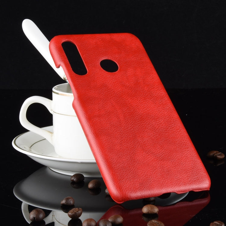 Shockproof Litchi Texture PC + PU Case for Huawei nova 4e