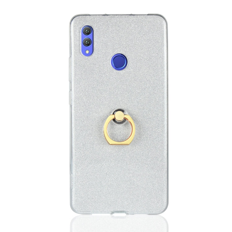 Glittery Powder Shockproof TPU Case for Huawei Honor Note 10, with 360 Degree Rotation Ring Holder