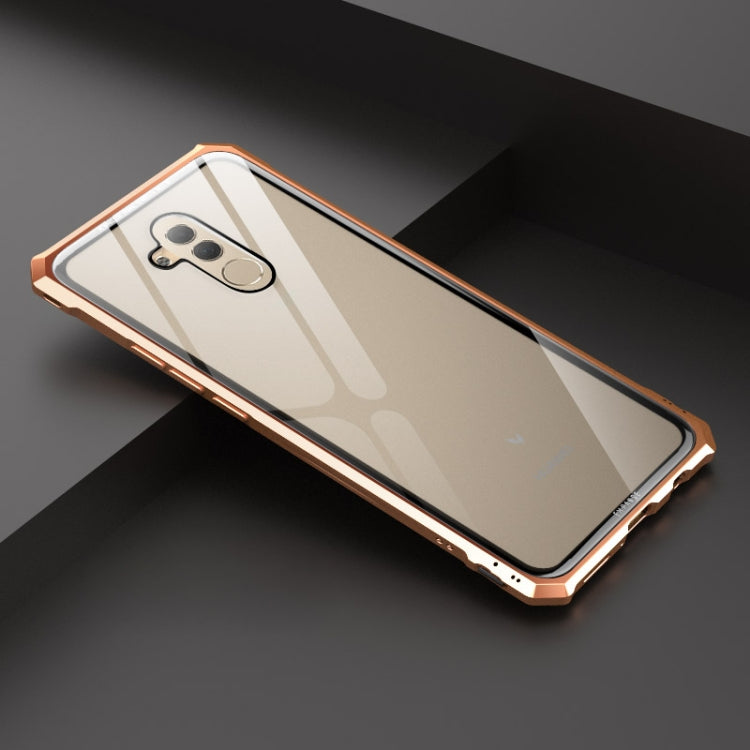 Snap-on Aluminum Frame and Tempered Glass Back Plate Case for Huawei Mate 20 Lite