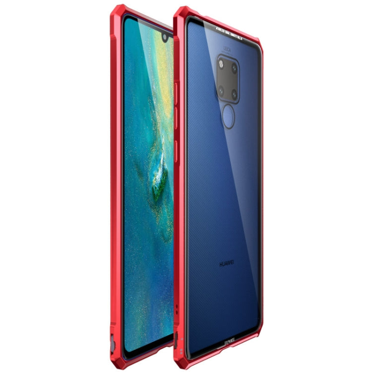 Snap-on Aluminum Frame and Tempered Glass Back Plate Case for Huawei Mate 20 X