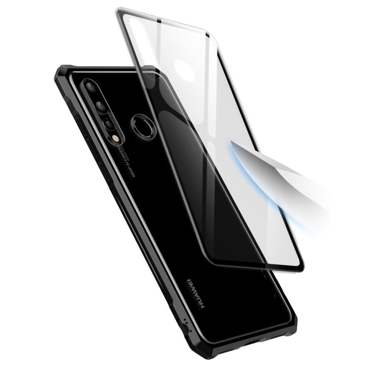 Snap-on Aluminum Frame and Tempered Glass Back Plate Case for Huawei Nova 4