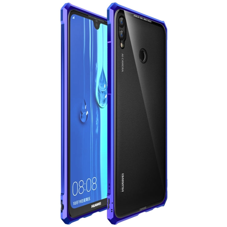 Snap-on Aluminum Frame and Tempered Glass Back Plate Case for Huawei Enjoy Max