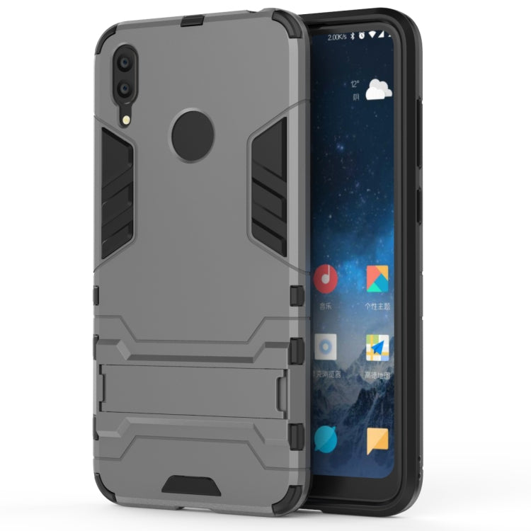 Shockproof PC + TPU Case for Huawei Y7(2019), with Holder