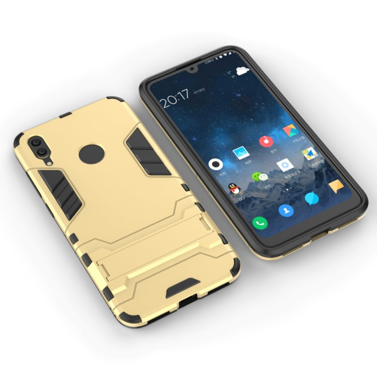 Shockproof PC + TPU Case for Huawei Y7(2019), with Holder