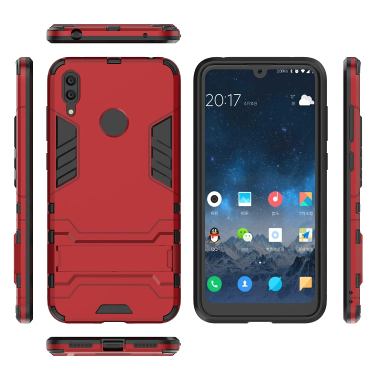 Shockproof PC + TPU Case for Huawei Y7(2019), with Holder