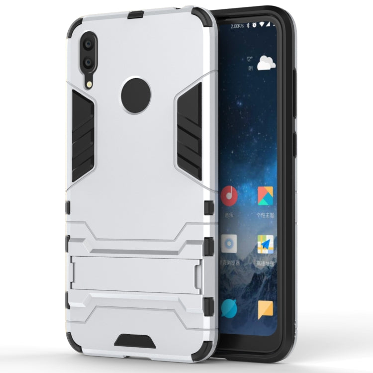 Shockproof PC + TPU Case for Huawei Y7(2019), with Holder
