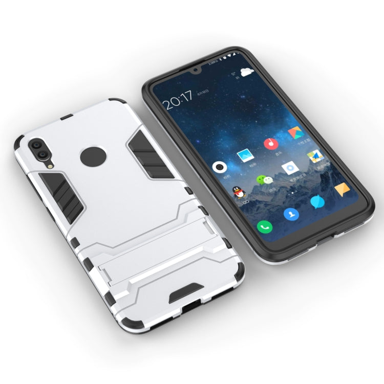 Shockproof PC + TPU Case for Huawei Y7(2019), with Holder