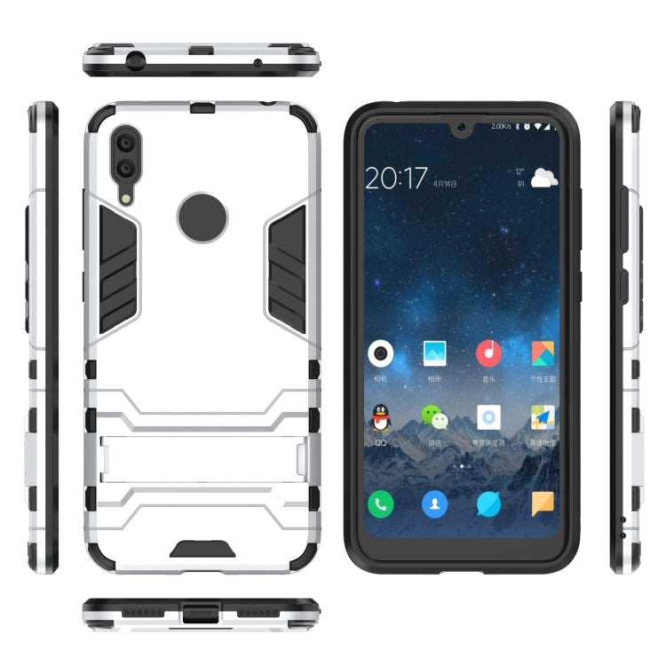 Shockproof PC + TPU Case for Huawei Y7(2019), with Holder