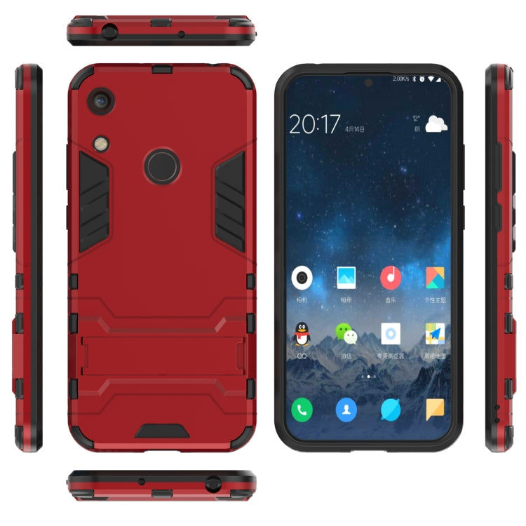Shockproof PC + TPU Case for Huawei Honor 8A, with Holder