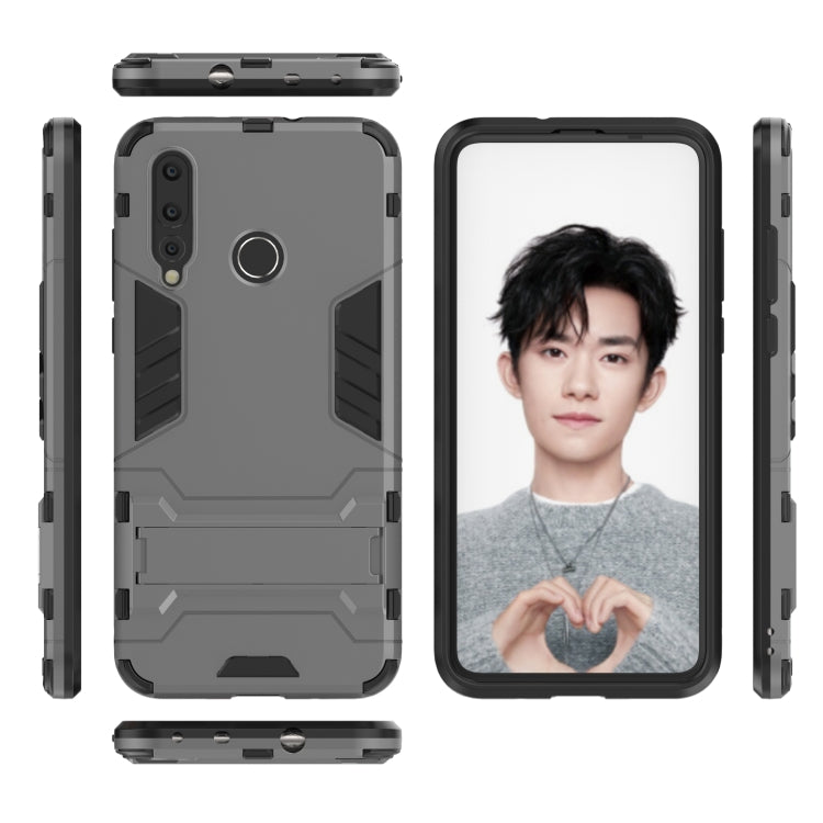 Shockproof PC + TPU Case for Huawei Nova 4, with Holder