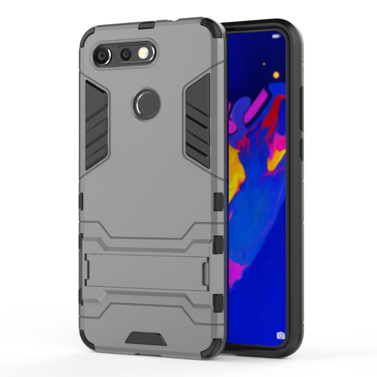 Shockproof PC + TPU Case for Huawei Honor V20, with Holder