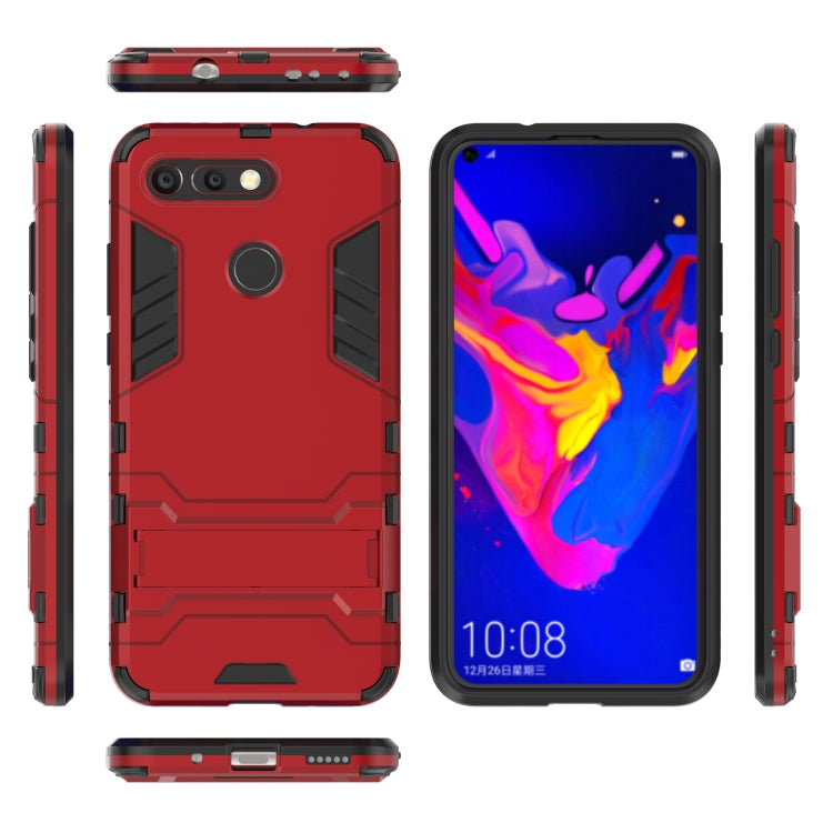 Shockproof PC + TPU Case for Huawei Honor V20, with Holder