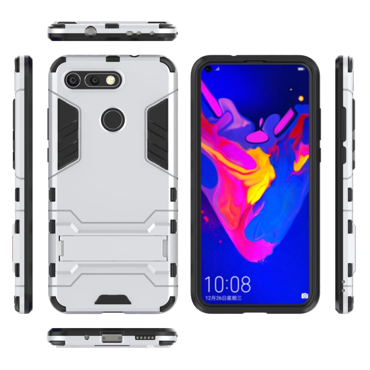 Shockproof PC + TPU Case for Huawei Honor V20, with Holder