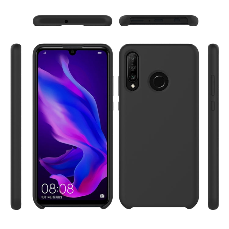 Solid Color Liquid Silicone Dropproof Protective Case for Huawei P30 Lite/Nova 4e