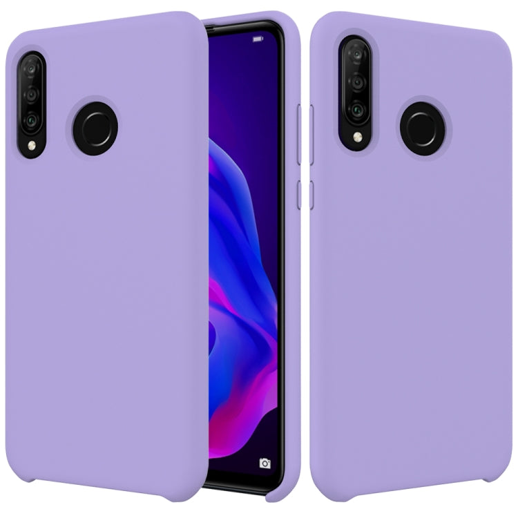 Solid Color Liquid Silicone Dropproof Protective Case for Huawei P30 Lite/Nova 4e