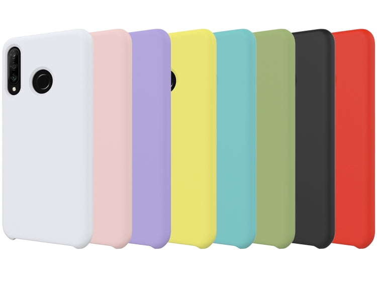 Solid Color Liquid Silicone Dropproof Protective Case for Huawei P30 Lite/Nova 4e