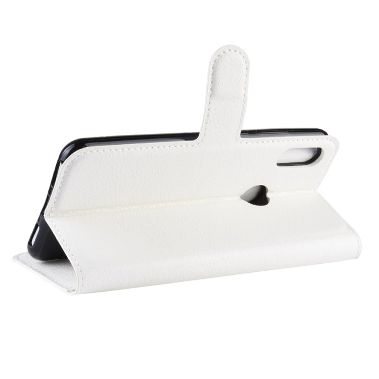 Litchi Texture Horizontal Flip Leather Case for Huawei Y6 2019, with Wallet & Holder & Card Slots