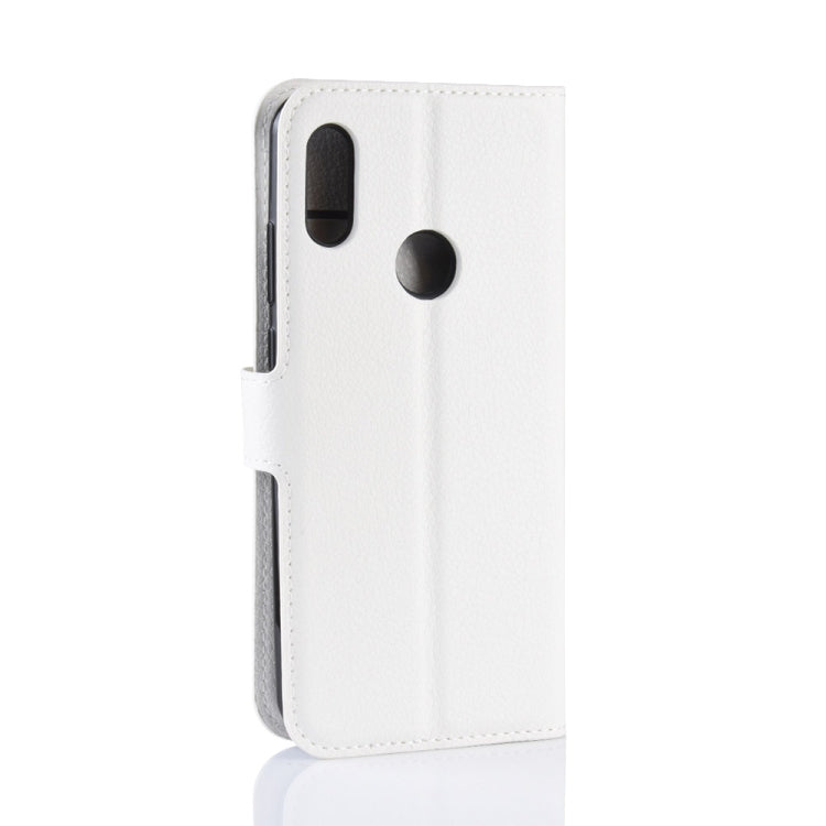 Litchi Texture Horizontal Flip Leather Case for Huawei Y6 2019, with Wallet & Holder & Card Slots