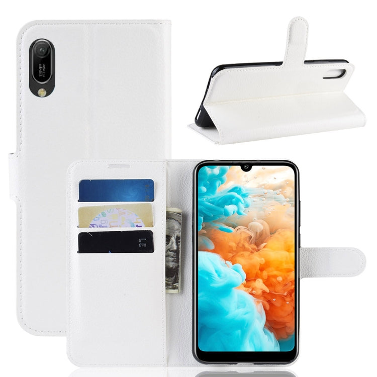 Litchi Texture Horizontal Flip Leather Case for Huawei Y6 Pro 2019, with Wallet & Holder & Card Slots