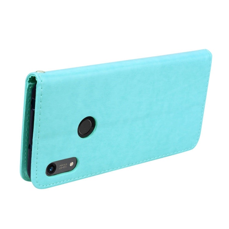 Rose Embossed Horizontal Flip PU Leather Case for Huawei Honor 8A/Y6 2019, with Holder & Card Slots & Wallet