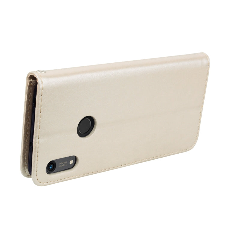 Rose Embossed Horizontal Flip PU Leather Case for Huawei Honor 8A/Y6 2019, with Holder & Card Slots & Wallet