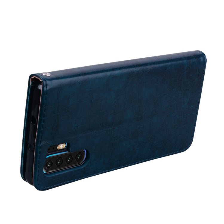 Business Style Oil Wax Texture Horizontal Flip Leather Case for Huawei P30 Pro, with Holder & Card Slots & Wallet