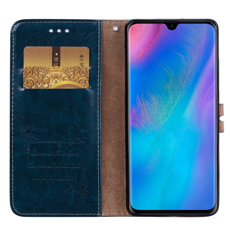 Business Style Oil Wax Texture Horizontal Flip Leather Case for Huawei P30 Pro, with Holder & Card Slots & Wallet