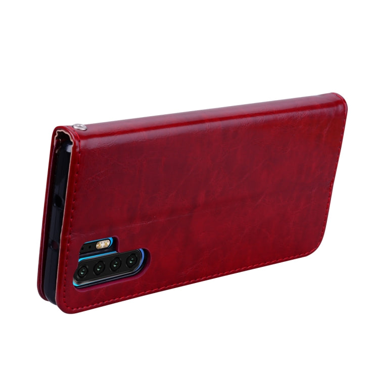 Business Style Oil Wax Texture Horizontal Flip Leather Case for Huawei P30 Pro, with Holder & Card Slots & Wallet