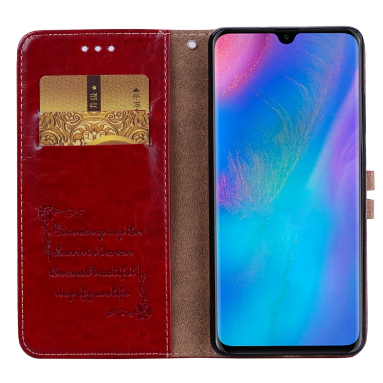 Business Style Oil Wax Texture Horizontal Flip Leather Case for Huawei P30 Pro, with Holder & Card Slots & Wallet