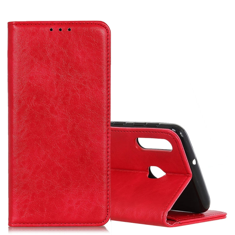 Magnetic Retro Crazy Horse Texture Horizontal Flip Leather Case for Huawei Y6 2019, with Holder & Card Slots & Photo Frame