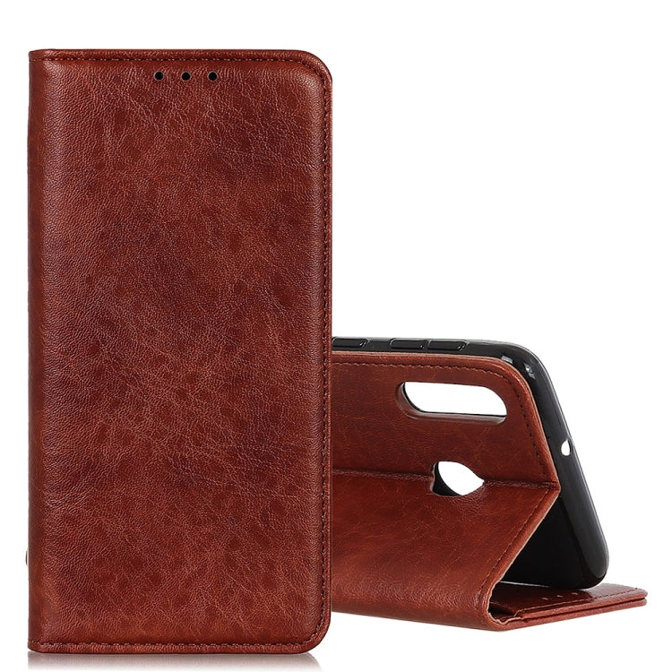 Magnetic Retro Crazy Horse Texture Horizontal Flip Leather Case for Huawei Y6 2019, with Holder & Card Slots & Photo Frame