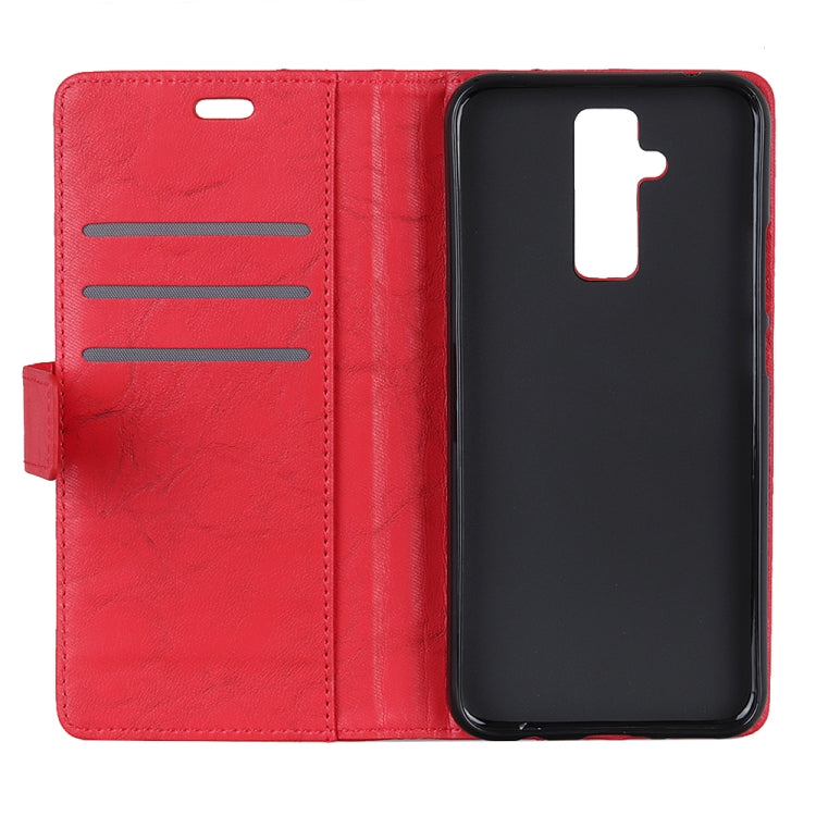 Copper Buckle Retro Crazy Horse Texture Horizontal Flip Leather Case for Huawei Mate 20 Lite, with Holder & Card Slots & Wallet