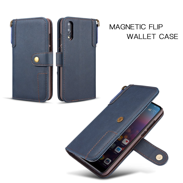 Cowhide Texture Horizontal Flip Leather Case for Huawei P20 Lite, with Holder & Card Slots & Wallet & Sling