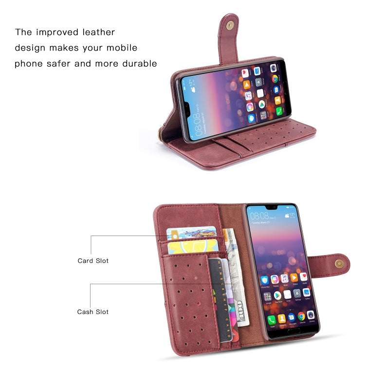 Cowhide Texture Horizontal Flip Leather Case for Huawei P20 Lite, with Holder & Card Slots & Wallet & Sling