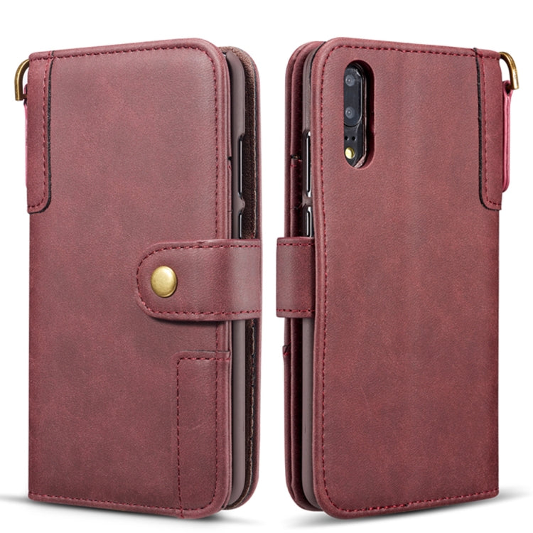Cowhide Texture Horizontal Flip Leather Case for Huawei P20 Lite, with Holder & Card Slots & Wallet & Sling